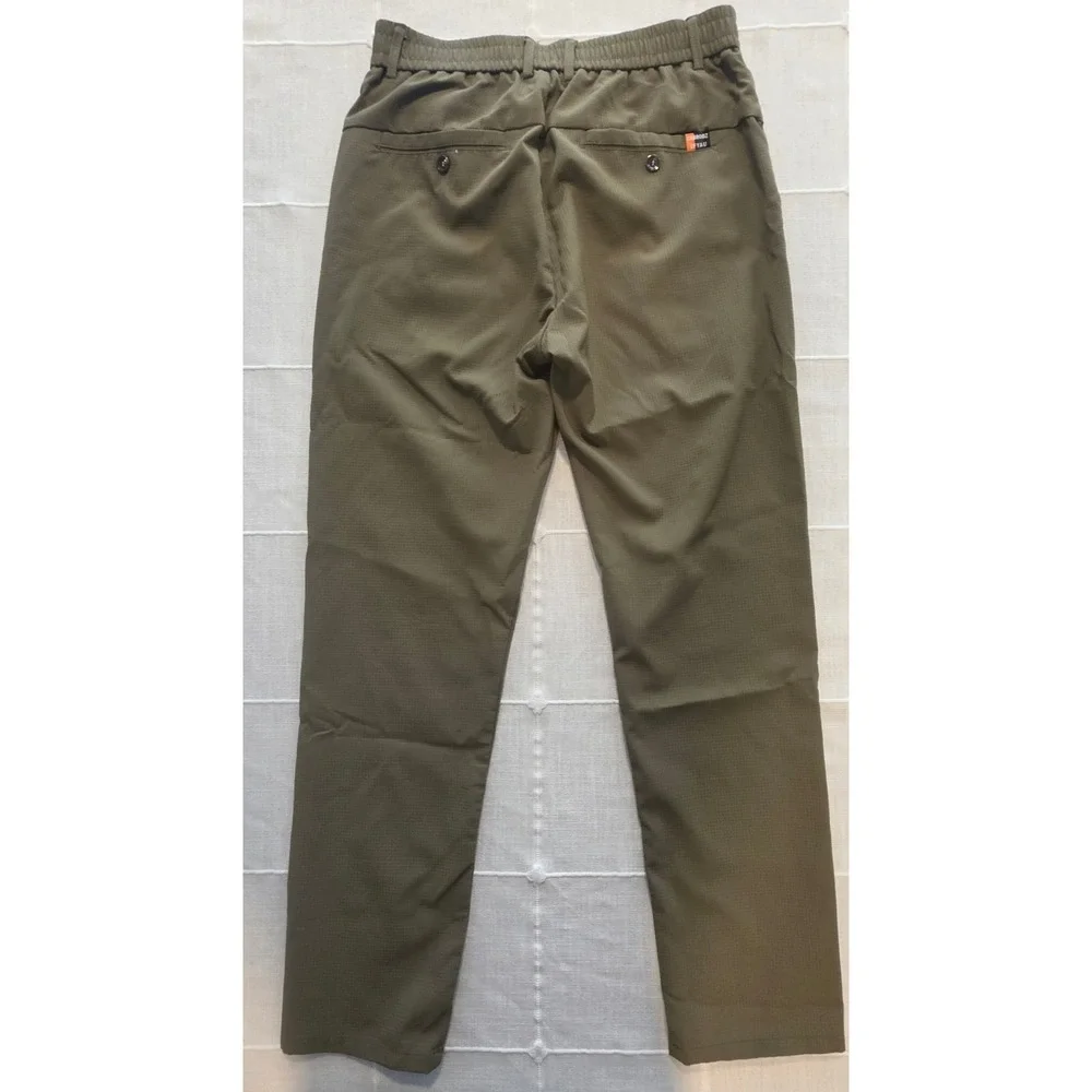 Shein Mens Olive Green Ripstop Technical Pants Size 34 Fits 32X30